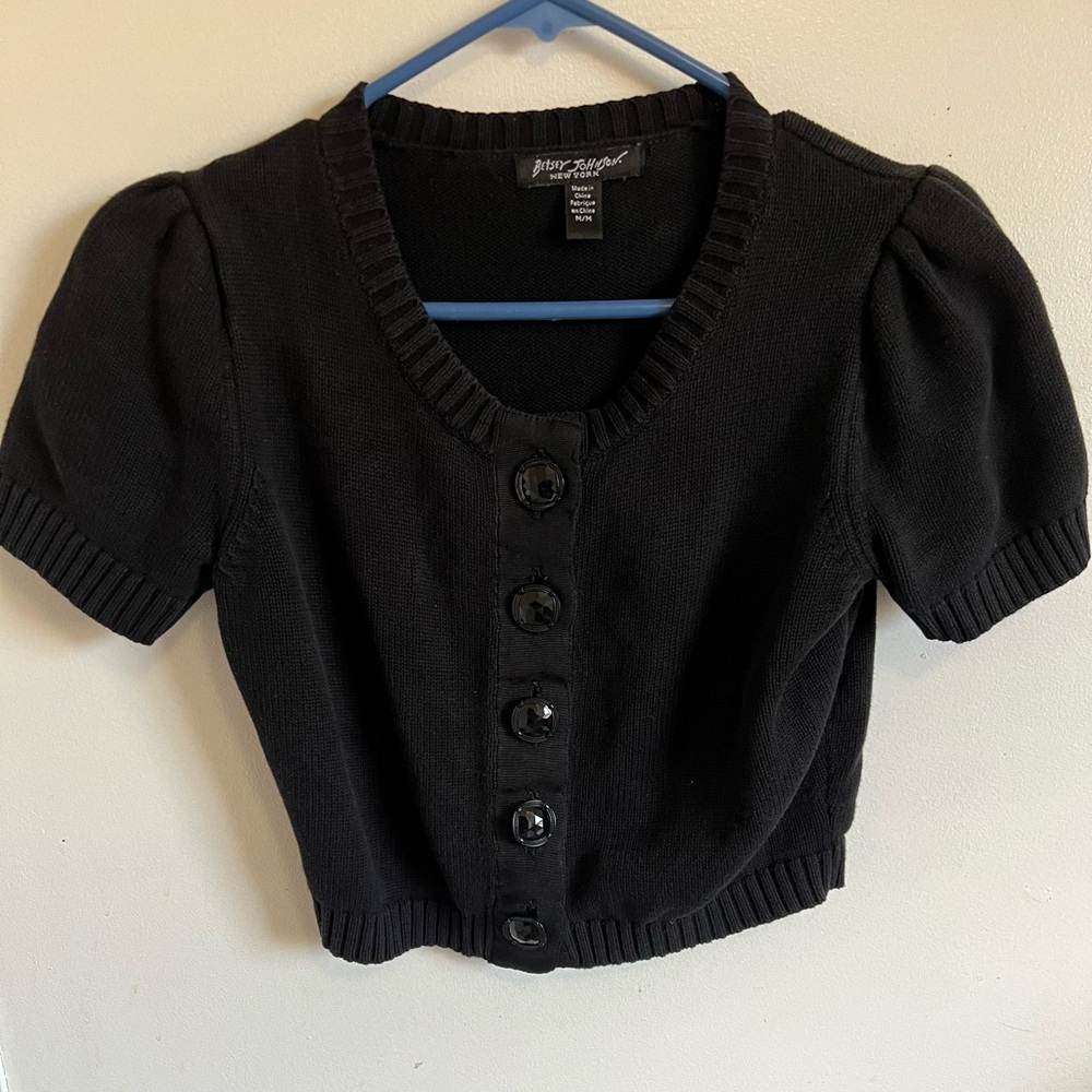 Betsey Johnson Elegant Black Knitwear